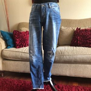 Girlfriend Distressed Jeans
